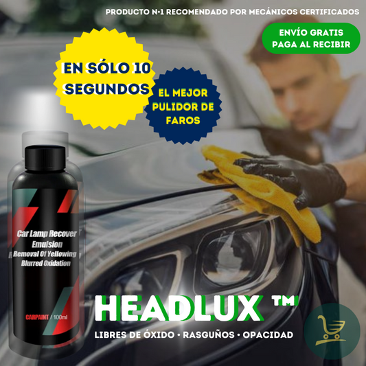 HEADLUX ™ - LÍQUIDO PULIDOR DE FAROS AUTOS