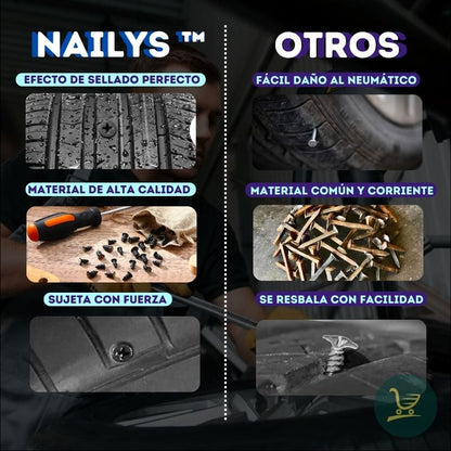 NAILYS ™ - KIT CLAVOS REPARA NEUMÁTICOS