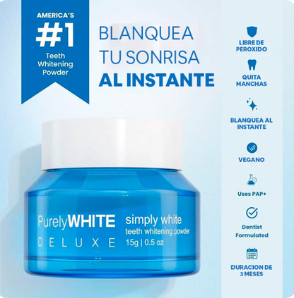 PURELY WHITE™ - ⁠Potente fórmula blanqueadora, 100% efectivo.