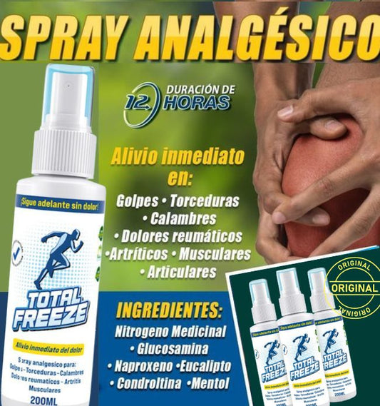 TOTAL FREEZE MAX™- SPRAY ANALGÉSICO DE HIELO LÍQUIDO